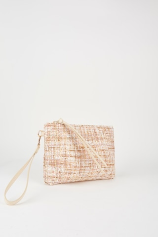 Vivaq Kadın Bellis Tweed Krem-pudra Astarlı Bilek Askılı Portföy El Ve Clutch Çanta Krem Pudra