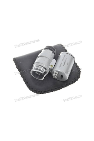 60x Led Işıklı Mikroskop Mini Çantalı