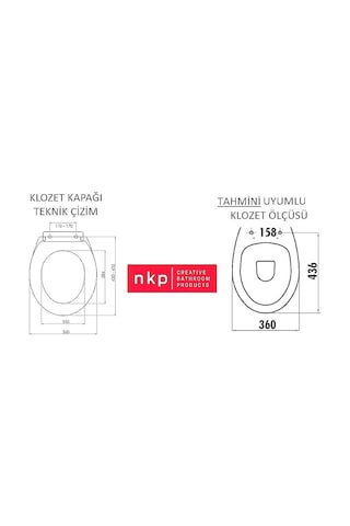 Smart Sessiz Yavaş Kapanır Klozet Kapağı
