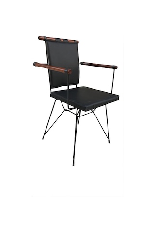 Bengimobilya Sandalye Penyez Klasik Model Metal Çelik Siyah Fırın Siyah Boya S (382617521)