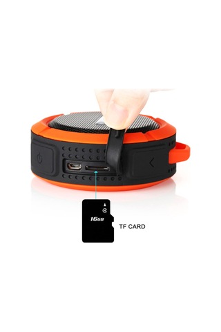 Vkemall Dışarıda Taşınabilir Mini Bluetooth Hoparlör - Ip56 Su Ve Toz Dayanıklı, Mikrofon Ve Micro Sd Kart Desteği, Beyaz