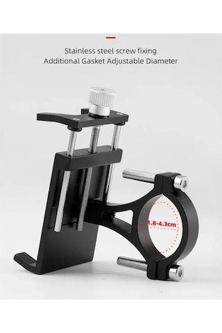 Bisiklet / Motosiklet Telefon Tutucu Anti-shock Gidon Navigasyon Tutacağı 4 Tırnak Kilitli