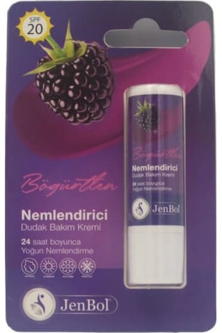 Jenbol Lip Balm Nemlendirici Dudak Bakım Kremi Böğürtlen Spf 20 5 Gr