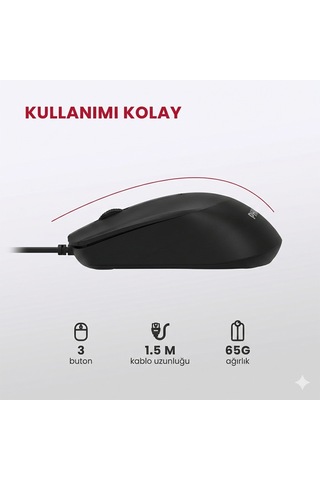 Philips SPT6234 Kablolu Türkçe Q Klavye ve Mouse Seti