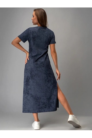 Happyfox Yırtmaçlı Uzun Evde Giyilebilecek Tişörtle Etek Elbise 404069284