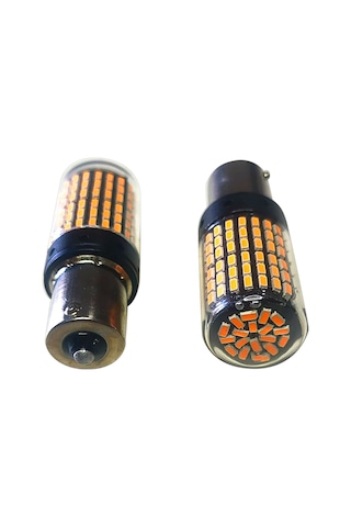 12v 93 144 Led - Tek Duy - Şeffaf Turuncu Ampul