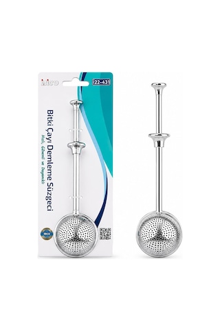 İbico İ22-431 Bitki Çay Demleme Süzgeç Çap : 5cm Saplı Top Hazneli Paslanmaz Çelik - 12'li Paket Diğer
