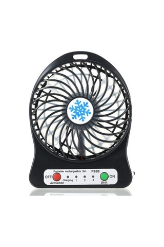 3 Kademeli Şarjlı Masa Üstü Usb Mini Taşınabilir Vantilatör Fan Karışık
