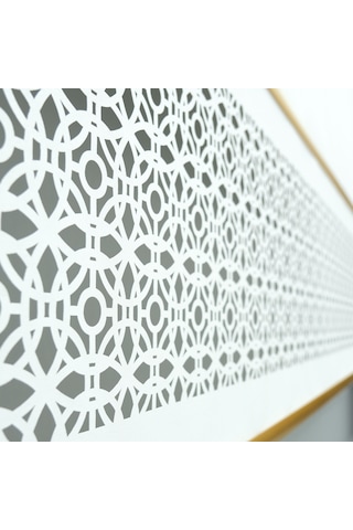 Lazer Kesim Stor Perde - Gold Lama Detaylı 001