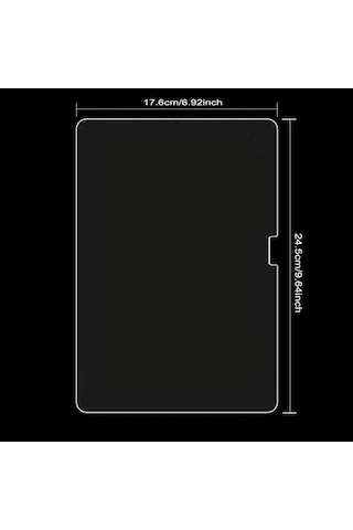 İpad A16 11.nesil A3354-a3355 İle Uyumlu Temperli Kırılmaz Cam Ekran Koruyucu