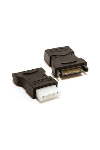 BK Teknoloji 4 Pin Molex Pc Ide Dişi To 15 Pin Sata Erkek Güç Adaptörü