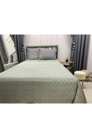 Nivemeshome Yeşil 160x230 Tek Pike Örtüsü Tek Kişilik Yeşil