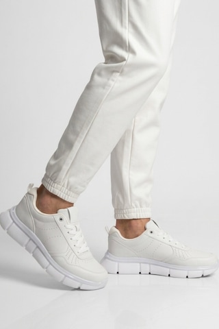 Walkway Beyaz Bağcıklı Hafif Esnek Erkek Sneaker Bst-2016 M
