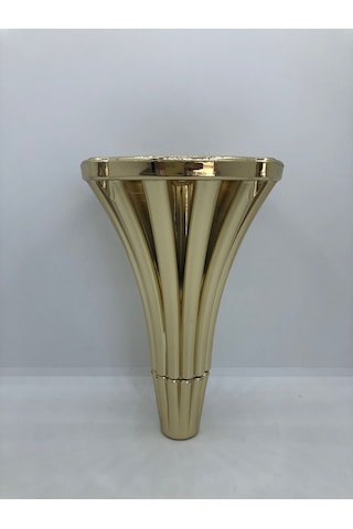 PLASTİK. 16 cm GOLD KAPLAMA, KOLTUK,MOBİLYA,ÜNİTE AYAĞI (4 ADET)