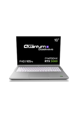 Quantum Gaming Steelwave 16 D i7-14700HX 16 GB 512 GB NVMe SSD 8 GB RTX5060 16" Free Dos Dizüstü Bilgisayar