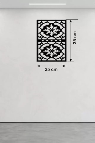 Znv Zenvia Mey İthalat Kar Tanesi Ve Barok Desenli Ahşap Duvar Tablosu - 25x35 Cm Lazer Kesim Pano Znv2025 Cmn 6446404