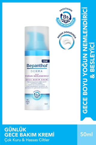 Bepanthol Derma Yoğun Nemlendirici Gece Kremi 50 ML