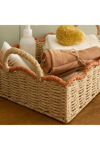 Karaca Home Shalia Dekoratif Sepet Organizer 36x26x18 Cm Kahverengi
