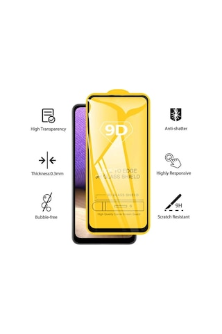 Samsung Galaxy A25 Ekran Koruyucu Cam Ultra Full Kaplama Düz Tempered Glass Screen Zırh