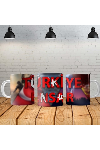 Türkiye Kişiye Özel Baskılı Yeni Tasarım Sihirli Kupa Bardak Özel Kutusunda Çok Renkli
