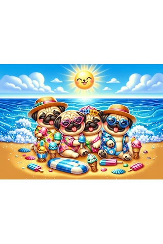 Art Çocuk Yaz Tatili 50 Parça Puzzle