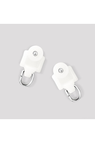 Geeroyoo Hoeflife Tavan Perde Makaraları, 20 Parça, Beyaz Renk, Kullanışlı Ve Dayanıklı