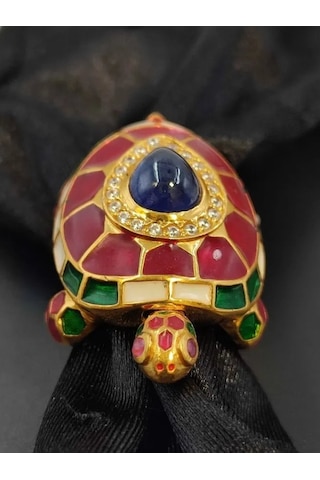 925 Ayar Gümüş Mine İşlem Yüzük 247 Altın