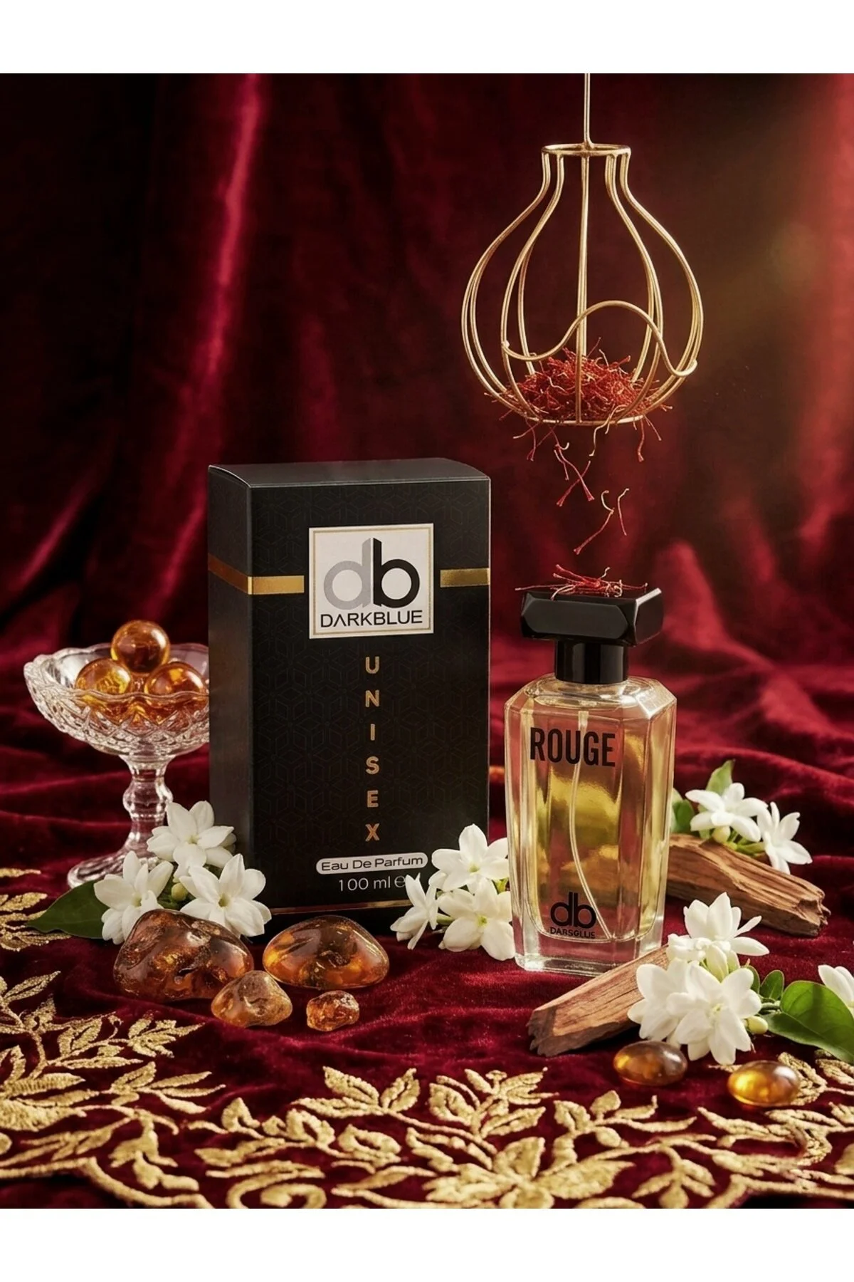 Rouge 100ml Kalıcı Etkili Unisex Parfüm Amber - Şekerli