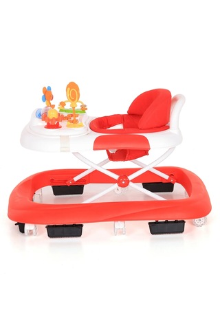 Duux Plano Oyuncaklı Müzikli 3 Kademeli Örümcek Bebek Yürüteci Kırmızı