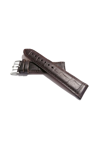 Fado& Her Saate Uyumlu Hakiki Croco Deri Saat Kordonu 22 Mm 296 Kahverengi Kahverengi