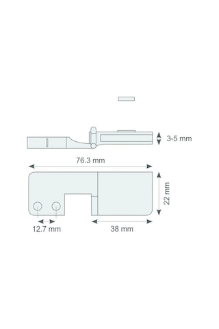 Canex Cam Menteşe Çıt Çıt 22 Mm
