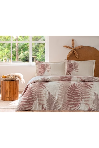 Özdilek Love Ladder Çift Kişilik Lastikli Fitted Çarşaf Nevresim Takımı 479859 Kahverengi