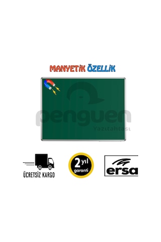 Penguen Alü. Çer. Duvara Monte Manyetik Kara Tahta 100X150