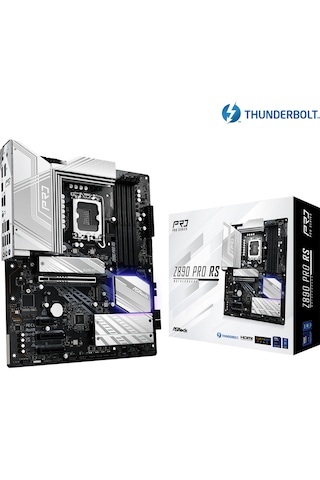 Asrock Z890 Pro RS LGA1851 DDR5 9066 MHz+(OC) ATX Gaming (Oyuncu) Anakart