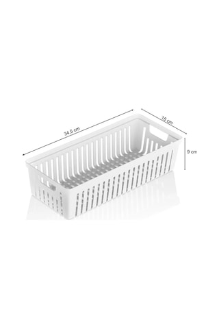 2'li Beyaz Set Modüler Kaşıklık Ve Kepçelik Çekmece Içi Düzenleyici Mutfak Organizer Beyaz