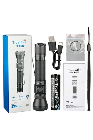 Trustfire T15r Fener 2350 Lümen Siyah