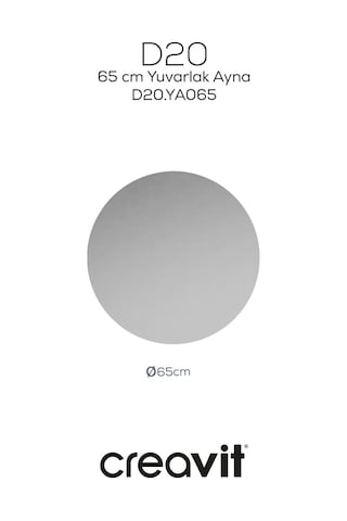 Creavit D20 65 Cm Yuvarlak Ayna Cam