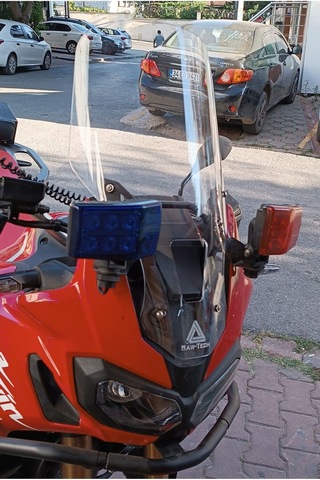 Africa Twin Kısa Tur Camı Seffaf Veya Füme 2016 2019 Uyumlu Cam Yükseklik 55cm X Üst Genişlik 41cm