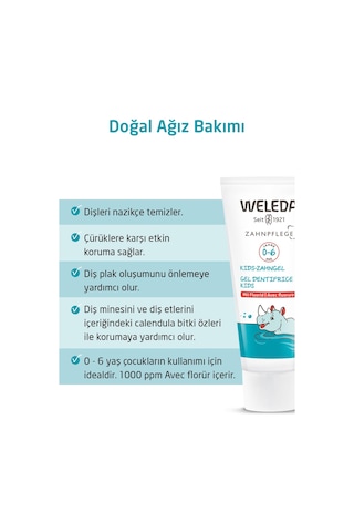 Weleda Çocuklar İçin Florürlü Bitki Özlü Doğal Diş Macunu 6-12 Yaş 50 ML