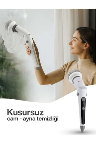 Portatif Şarjlı Temizleme Fırçası Çok Renkli