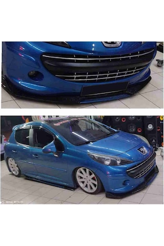 Peugeot 207 Lip 4 Parça Mavi / Tampon Eki