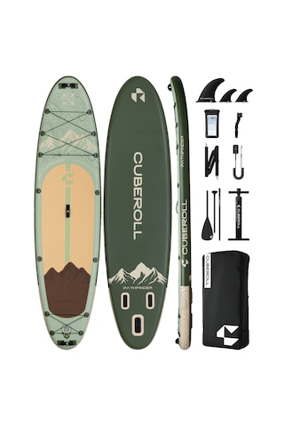 Cuberoll Pathfinder Green 351x89x15 Cm Şişme Stand Up Paddle Board Sup Seti 225 Kg