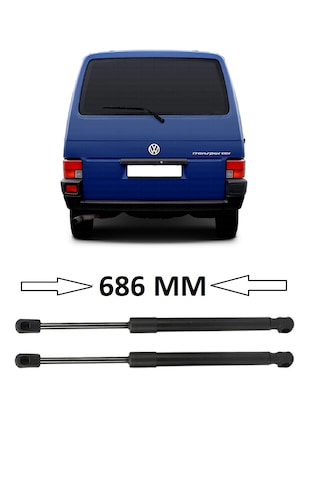 Volkswagen Transporter T4 1991-2003 Uyumlu Sağ + Sol Takım Bagaj Amortisörü 2 Adet 686mm 7d0829331 Bagaj Amortisörü