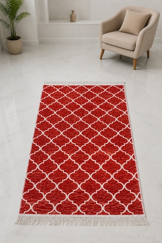 Kilim Paspas Çok Amaçlı Halı Makinede Yıkanabilir Toz Yapmaz Kiremit