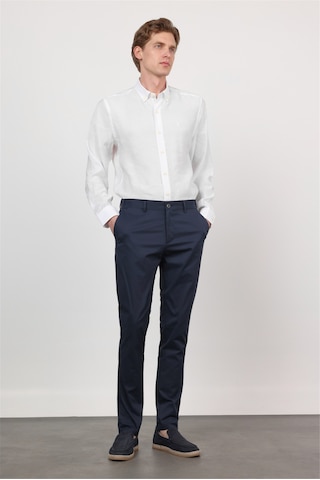 İmza Lacivert Yan Cep Slim Fit Pamuklu Chino Pantolon 1003260168