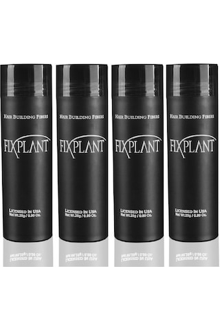 4 X Fıxplant 28 Gr Siyah Saç Tozu - Kargo Bedava