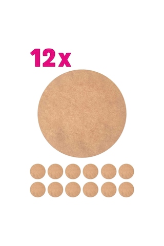 Supla Levha 12 Adet 3 Mm Ham Mdf 20 Cm Yuvarlak Servis Altı Supla Ham Ham Supla Levha 12 Adet 3 Mm Ham Mdf 20 Cm Yuvarlak Servis Altı Supla Ham Ham