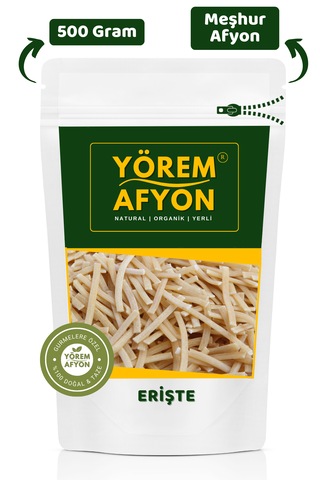 Yörem Afyon Meşhur Afyonkarahisar Bol Yumurtalı Ev Yapımı Katkısız Erişte 500gr.