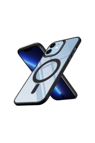 Apple Uyumlu iPhone 12 Kılıf Wireless Şarj Özellikli Zore Krom Magsafe (551720639)