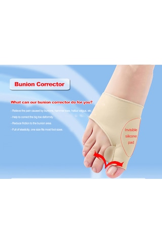 Qingmipy "yumuşak Silikon Başparmak Düzeltici - Ağrısız Yürüyüş İçin Rahat Ayak Koruyucu"